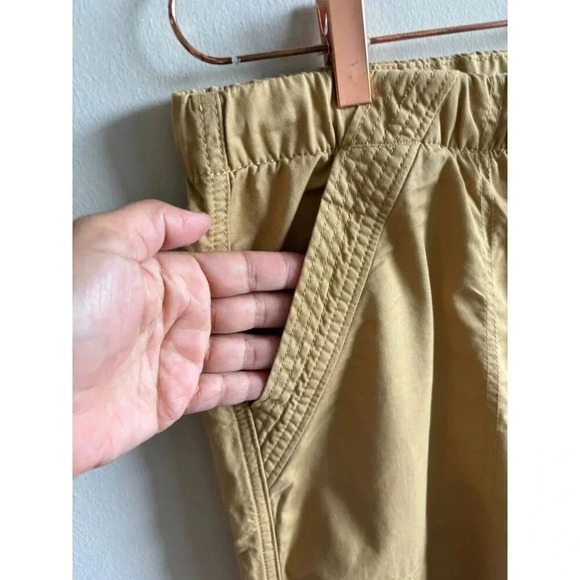 Avec Les Filles Womens Anthropologie Drawstring Cargo Baggy Pants Khaki Tan Sz L - Picture 6 of 15